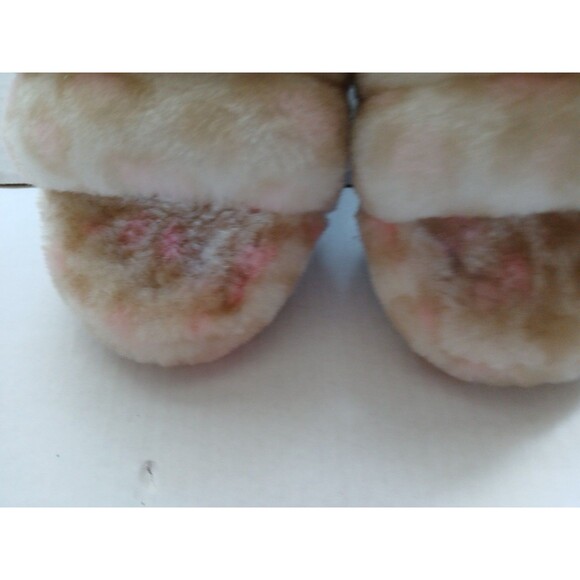 Ugg Platform Slippers Womens 8 Light Pink-Tan Cheetah Print Beautiful Soft Fuzzy - Picture 15 of 16